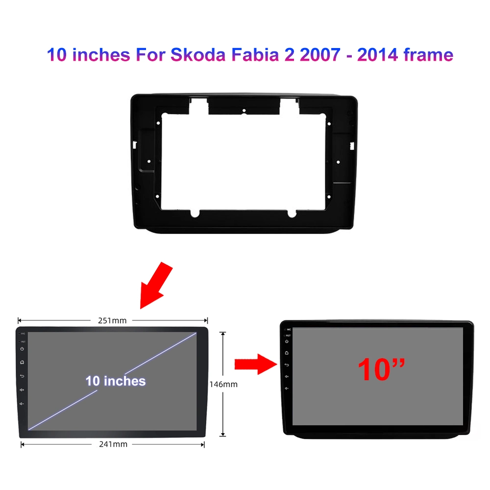 Для Skoda Fabia Jmance 2 2007 - 2014 автомобильный радиоприемник аудио мультимедиа видео плеер стерео системы навигации GPS 10 Lnch Android