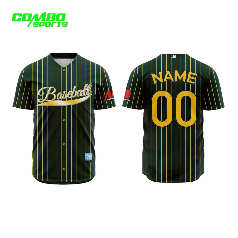 Sublimation Jersey Customized Design Sports Wear Recycled Baseball Shirt