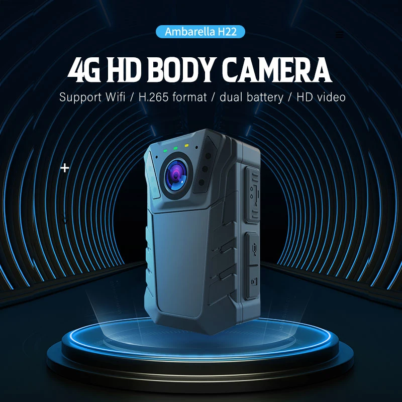 Записывающее устройство для правоприменения 4G Dash Cam Full HD Видео Распознавание лиц для регистратора Автоопределение движения AI Интеллектуальный автомобиль Черный Камера на приборной панели