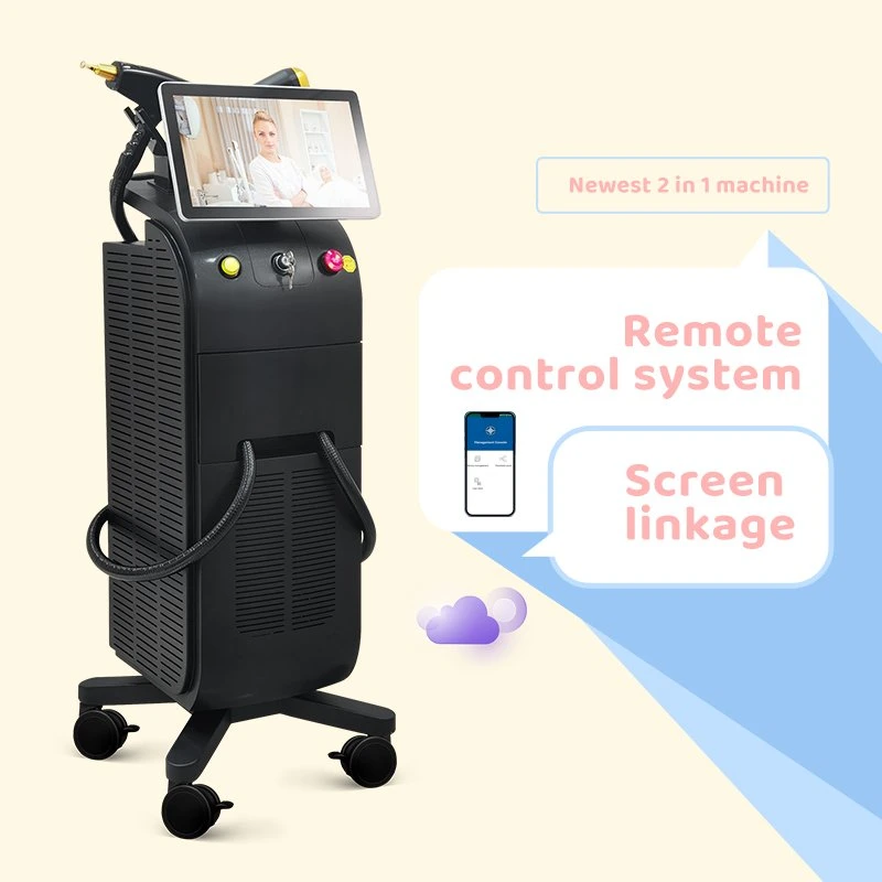 New Diode Laser Hair Removal ND YAG Laser Tattoo Removal Machine