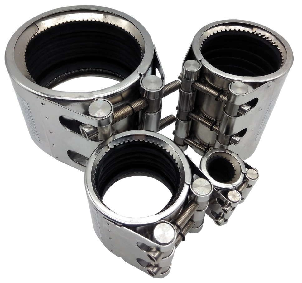 Extended Multi-Function Gear Ring Single-Section Stainless Steel Pipe Coupling