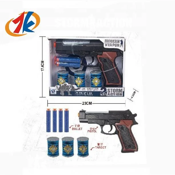 2023 New Children's Plastic Pretend Play Toys Outdoor Shooting Kids Game Series Soft Bullet Gun Toys Set