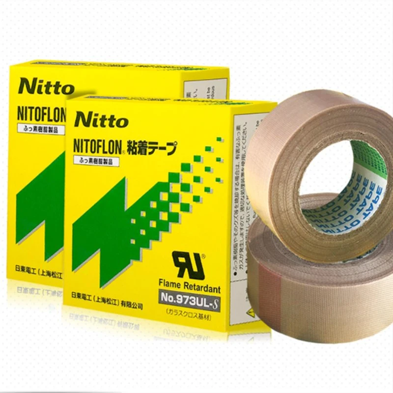 Tela de fibra de vidrio saturado de Fluoroplastic Nitto Denko Nitoflon eléctrico 973UL-S cinta adhesiva de la película de PTFE