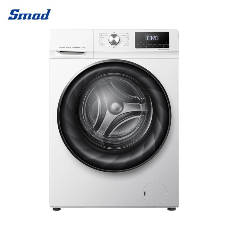 10kg Inverter 1400rpm Less Noise and Less Energy Consumption Front Loading Washing Machine