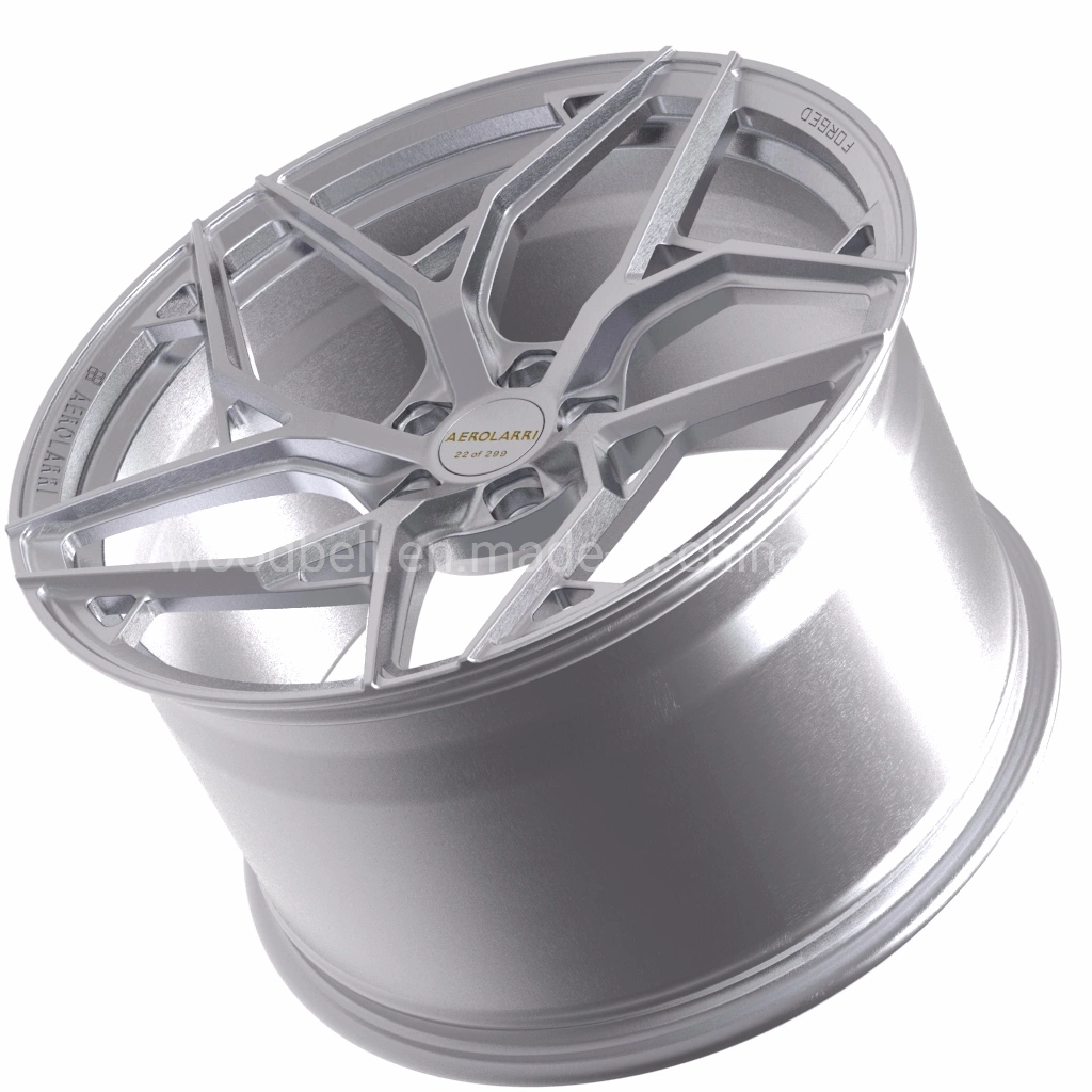 5 Hole 5X114.3 5X120 Brushed 19 20 21 22 23 Inch Hyper Silver Forged Hardware Attached Alloy Passenger Car Wheel, Aluminium Alloy Forged Wheels