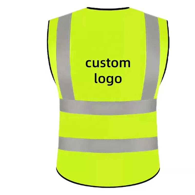 High Visibility Custom Reflective Work Safety Vest Construction Reflecting Working Vest Security Hi Vis Labor Workersafty Vest