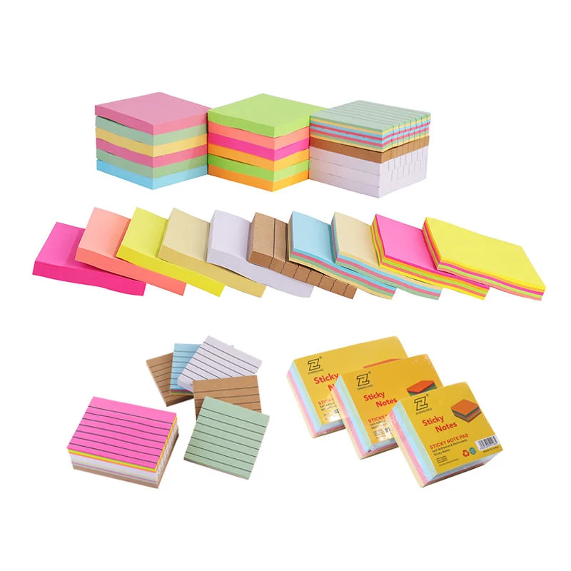 Customized Shape Multiple Colors Sticky Note Marble Notes Memo Pad Set Dispenser Sticky Note