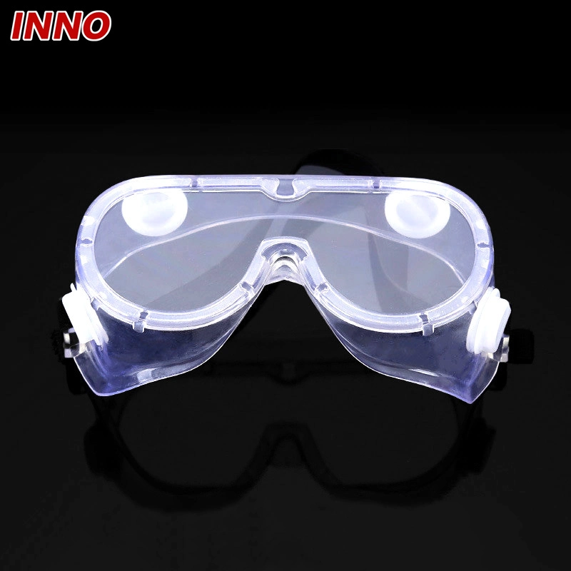 Inno-Aj003 Manufacturer Wholesale/Supplier Anti Fog Fully Fit Soft PVC Frame Polycarbonate Lens Safety Glasses Environmental Protection