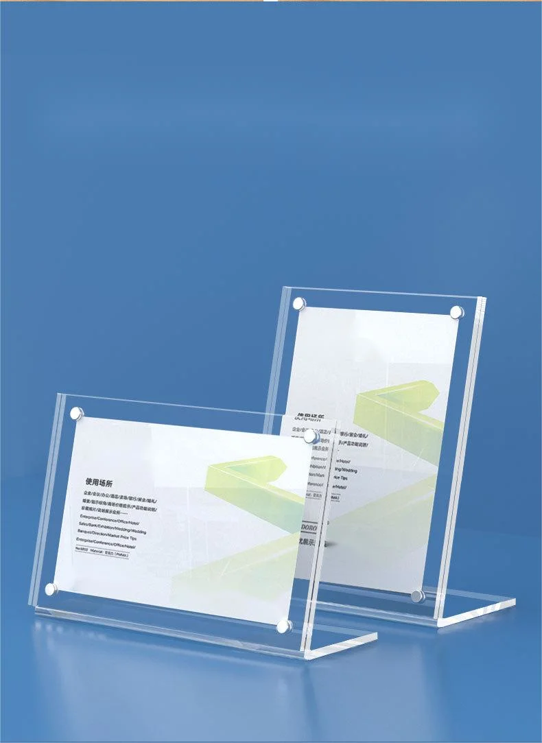 PORTA-sinais acrílico, vertical, porta-sinais transparente, suporte de papel plástico suportes de sinais inclinados, suporte de sinais, plástico suporte de sinais, Picture Frame Flyer Document Holder Display