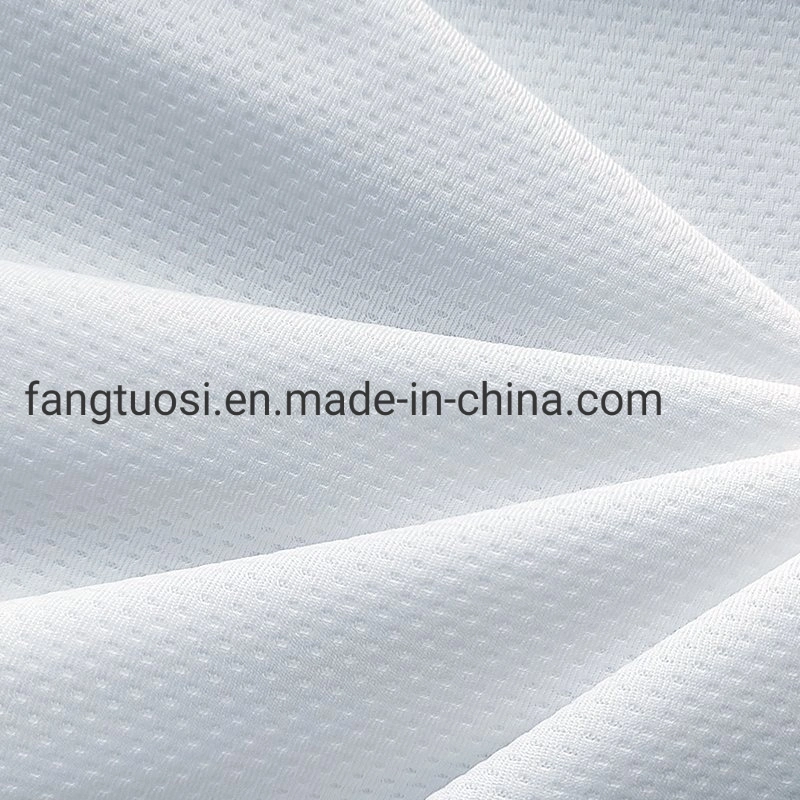 Wholesale/Supplier Solid Color 100% Polyester Stock Lot Mesh Knit Jersey Sport Fabric