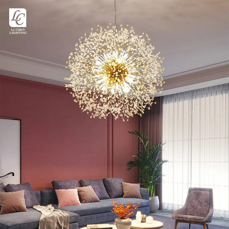 Modern Design Indoor Decoration Pendant Light Living Room Bedroom Luxury LED Crystal Chnandelier