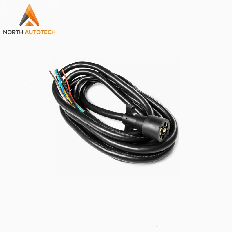 7 Pin Plug Cord Wire Trailer Cable 7 Way Trailer Light Wiring Connector Cable for RV Brake Light Control Trailer Wiring