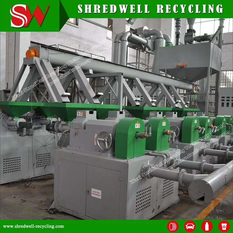 Top Quality Scrap/Waste/Used Rubber Powder Shredding Equipment for Tire Crushing