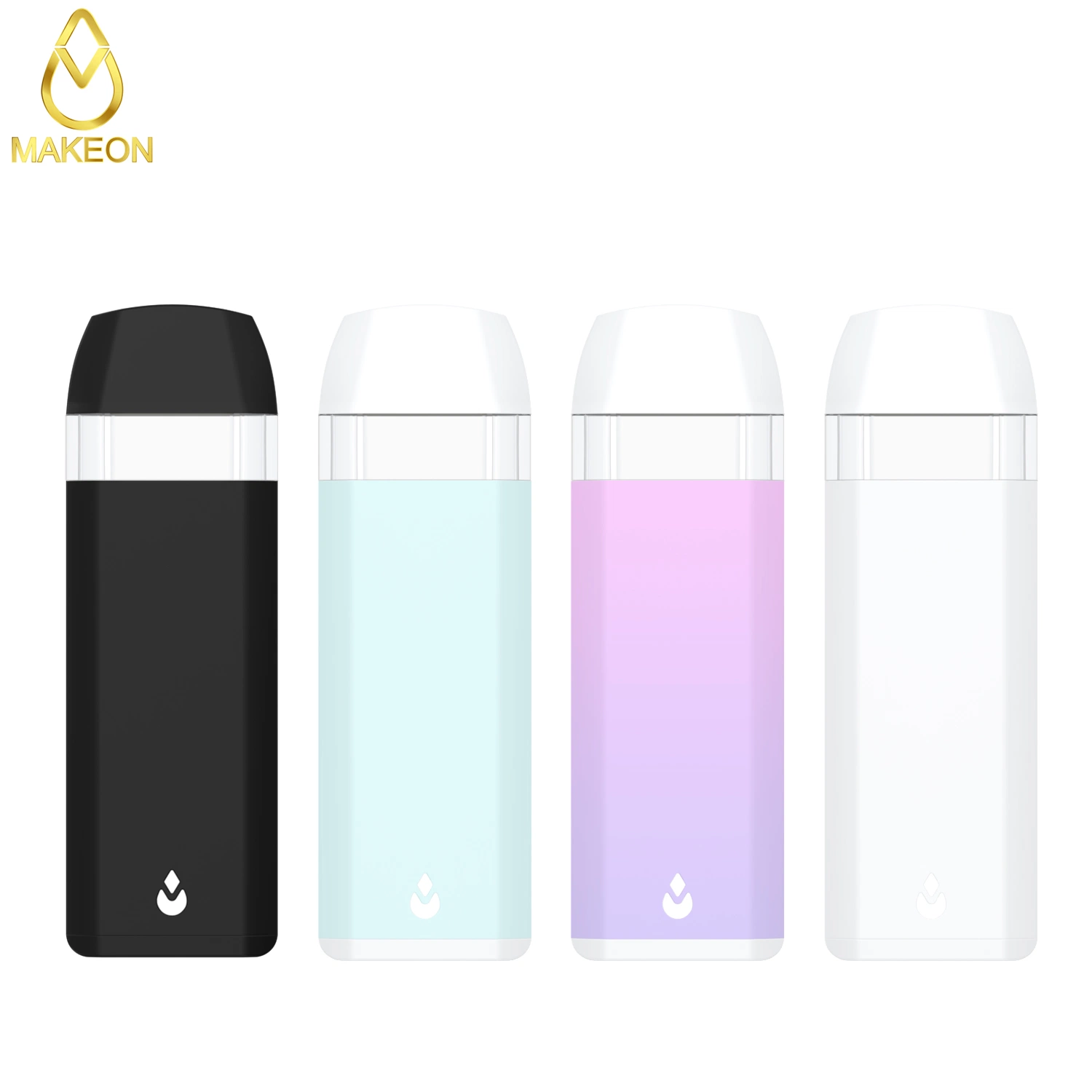 Makeon DC 1ml 2ml Bucket Ceramic Disposable/Chargeable Vape Pen Wickless and Cottonless Mini-vape OEM Brand and Package