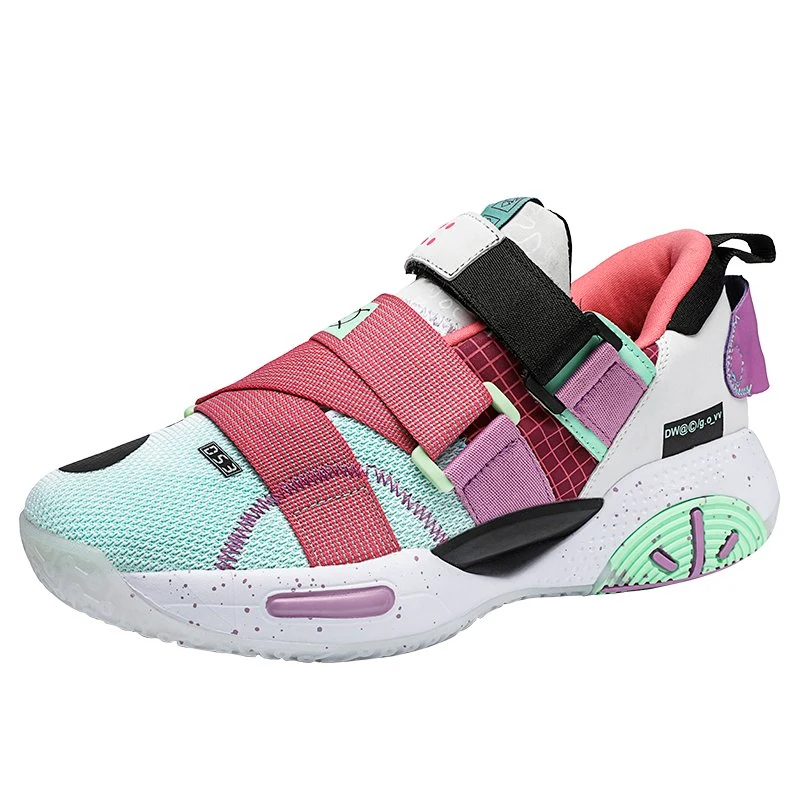 Chaussures de mode Hot Sale Nouveau design mesh respirant Flying Kint décontracté de style de basket-ball d' hommes chaussures Chaussures Sneaker adolescent antidérapant