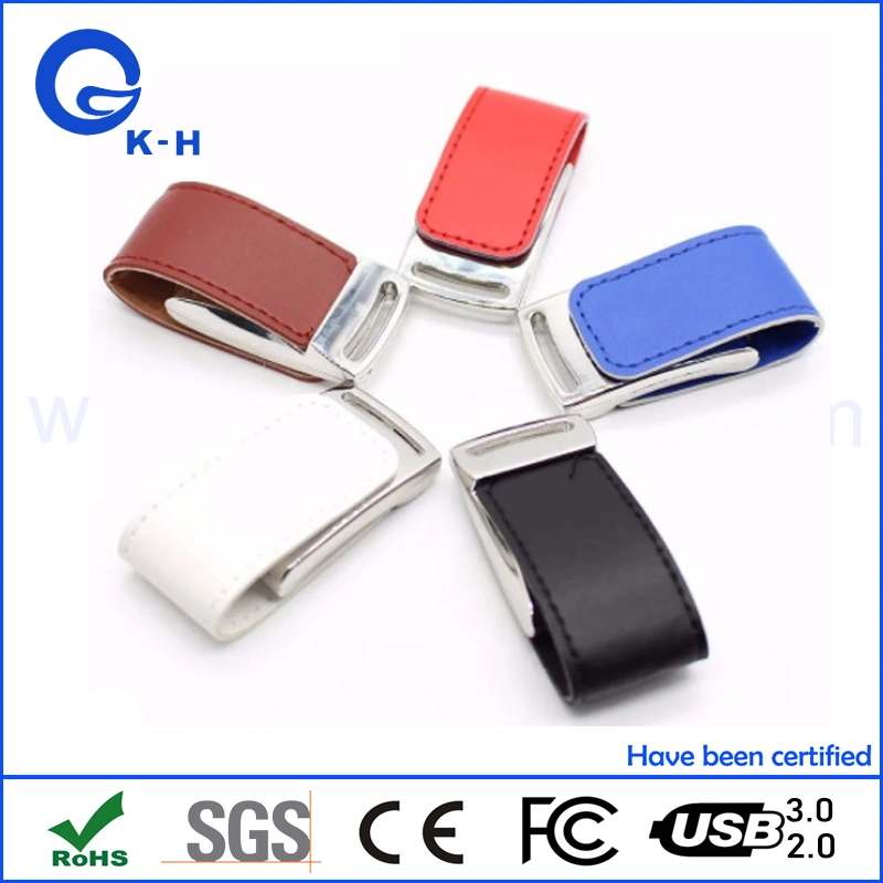 Popular Memory Pendrive Leather USB Flash Disk Hot USB Key