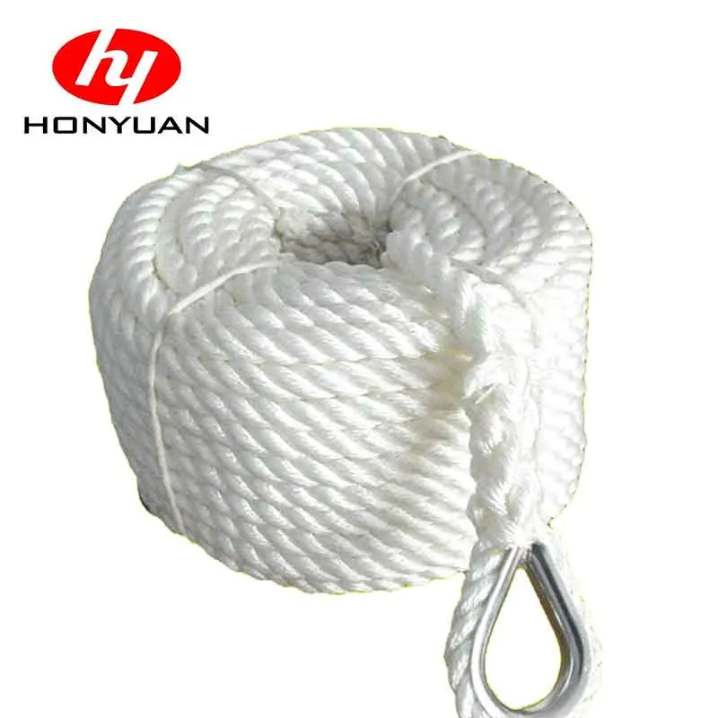 High Stretch Soft Elastic Round Twist Nylon Rope Double Braided Cord Rope