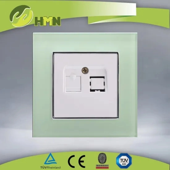 EU standard glass panel RJ11 Telephone socket