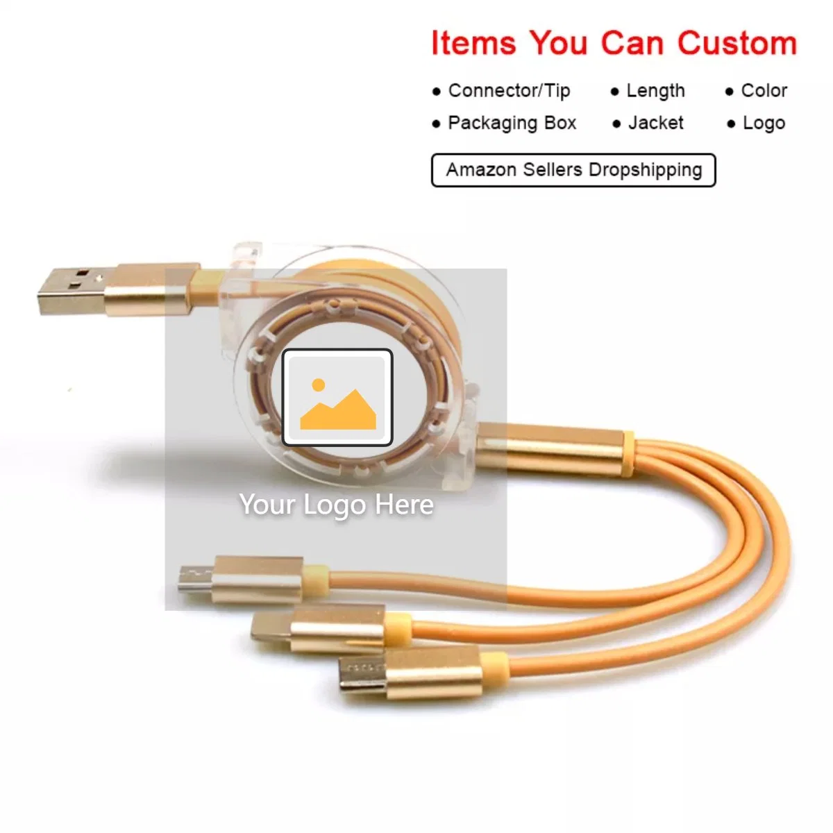 Mobile Phone Retractable 3in1 USB Charging Cable