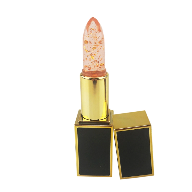 Lámina de oro transparente OEM Hidratante labial Lip Balm cambia de color duradero