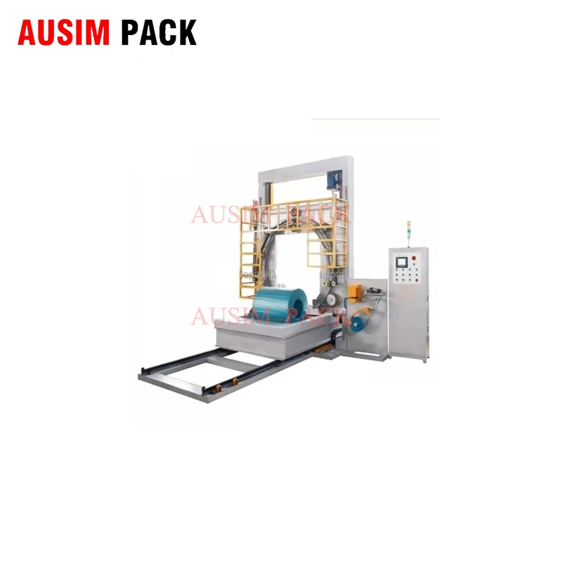 Horizontal Coil Wrapping Machine/Wire Wrapper/Aluminium Foil and Copper Ring Wrapping Machine with Trolley