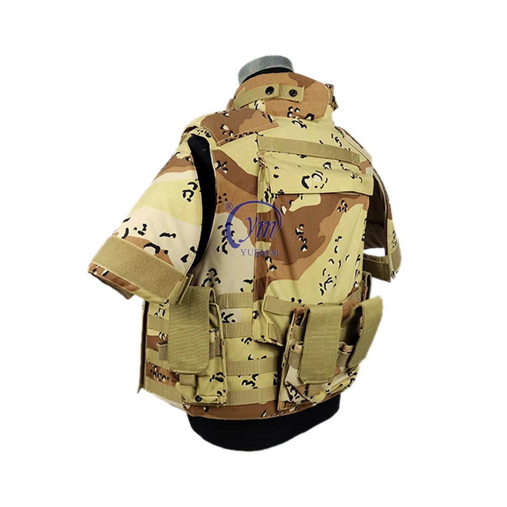 Chaqueta de camuflaje de protección de cuerpo entero con chaleco balístico a prueba de balas Sistema Molle