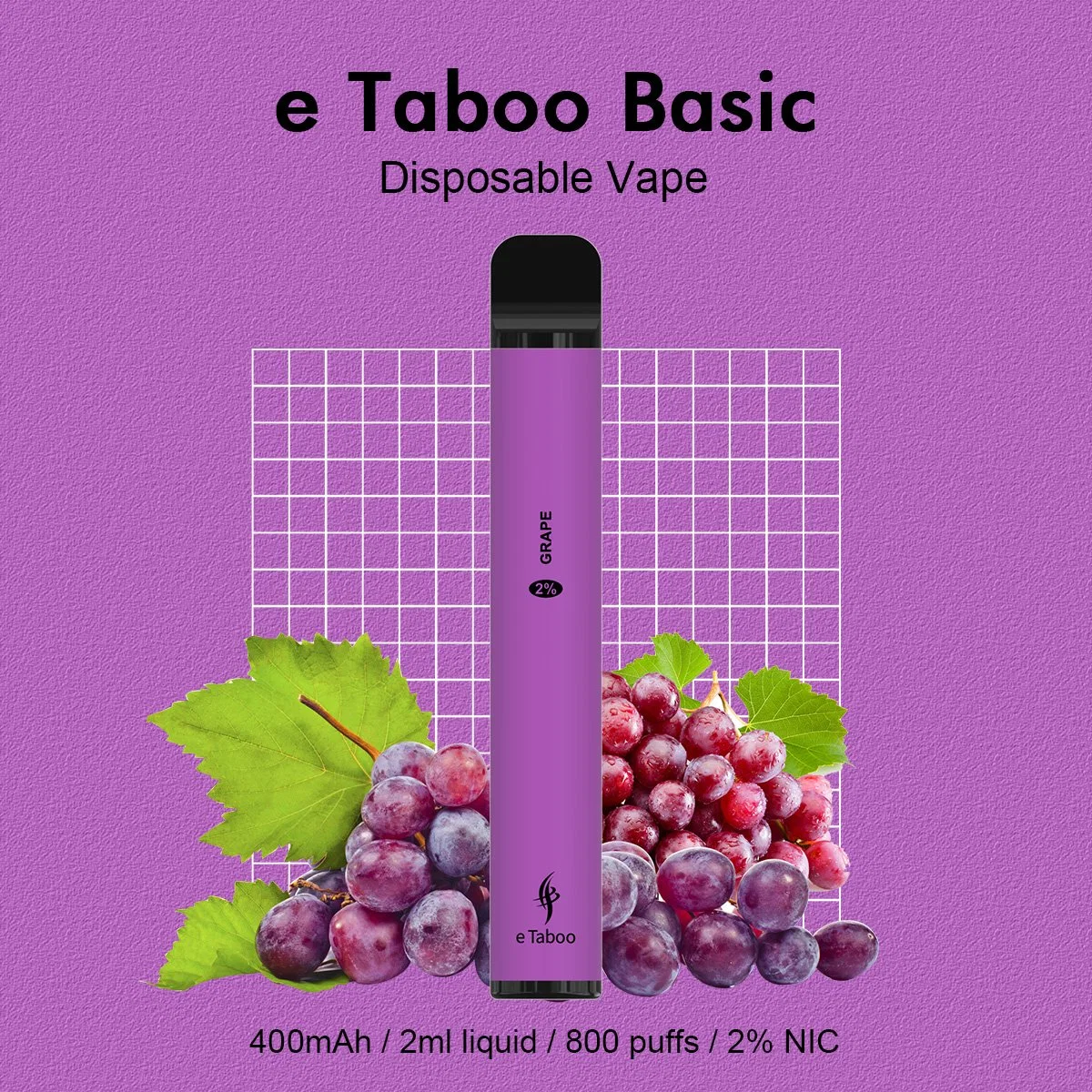 Etabou Basic 1000 Puff 0% 2% 5% Wape Pod jetable Hot Peak E cigarette Elfa Pen Hookah Amazon Vape Bar Boîtier