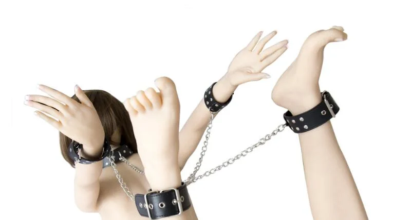 Sm Bondage Restraint Leather Handcuffs Bdsm Fetish Serx Toys