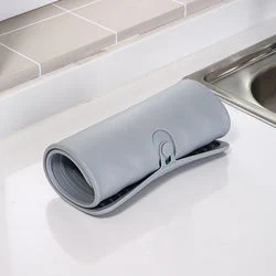 Washing Drainer Mat for Bowl Pot Heat Kitchen Dish Silicone Drying Mat