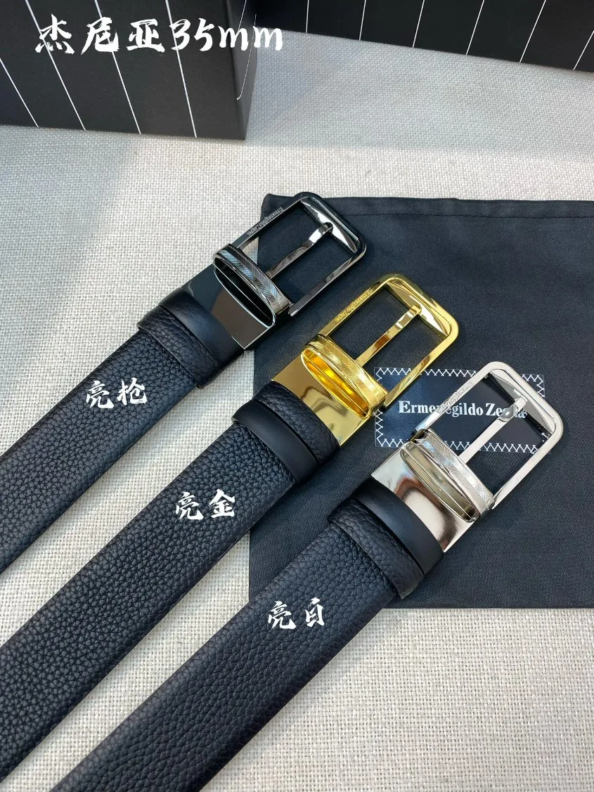 Wholesale/Supplier Zegna's Luxury Ladies Fashion Designer Replica Genuine Leather Men Belt Accessories