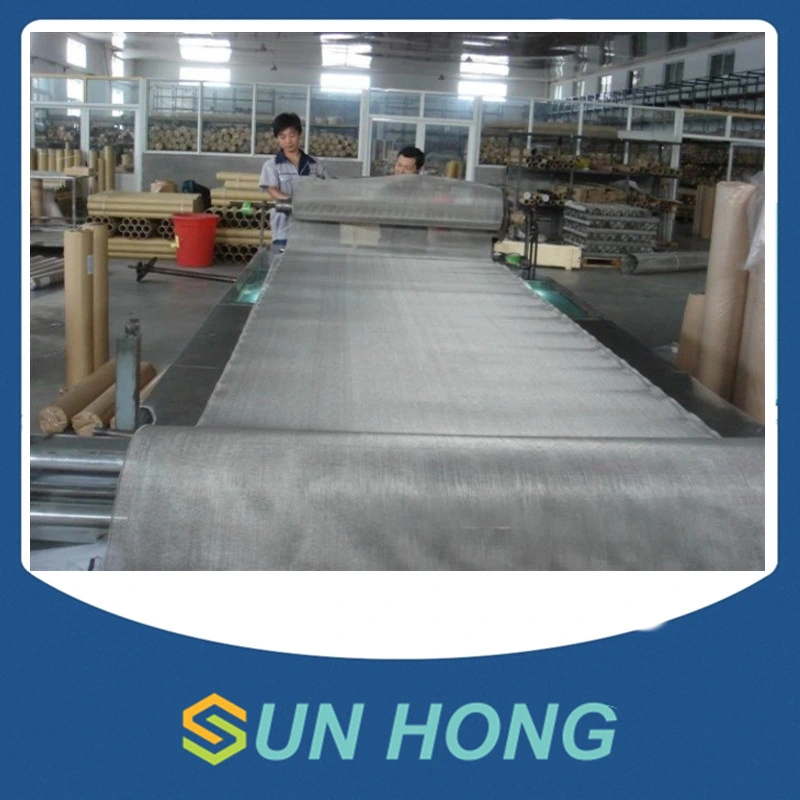 Diagonal Cover Plain Weave Woven Stainless Steel Mesh for Cylinder Mould