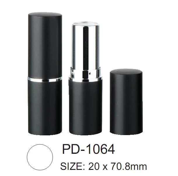 Wholesale/Supplier Cosmetics Round / Square Plastic / Aluminum PCR-ABS Material Lipstick Packaging Tube with 12.1/12.7mm Cup