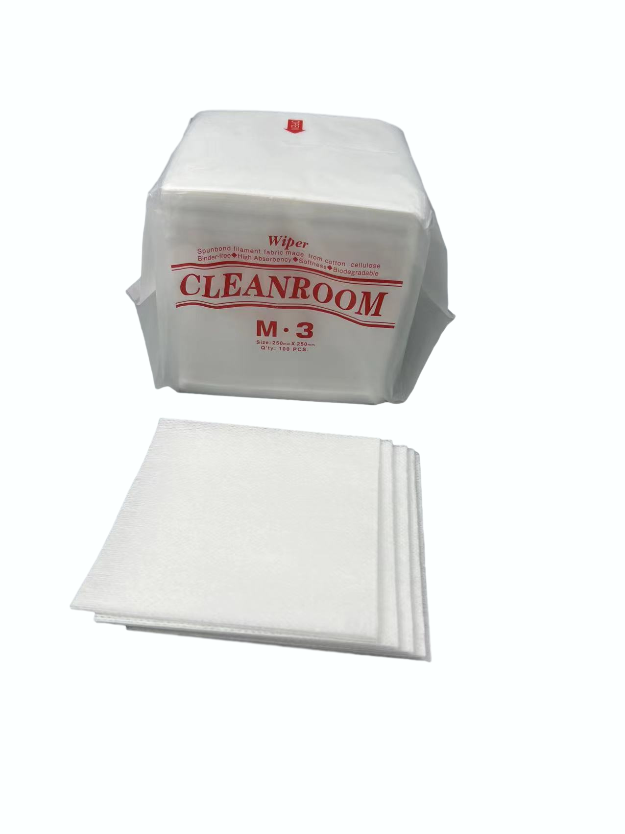 High quality/High cost performance Industrial Cleanroom Cleaning Cloths Customizable M-3 Dust Free Cleaning Wipers