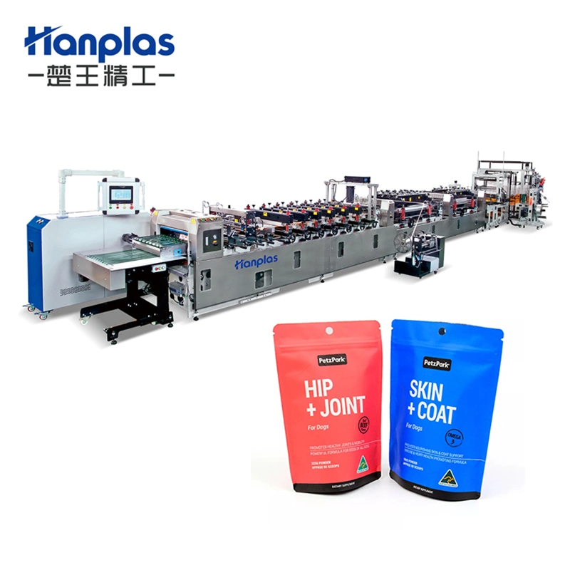 HP-2tzp Automatic Stand up Pouch Bag Zipper Bag Making Machine 3 Side Sealing Food Snack Pouch Make Machine