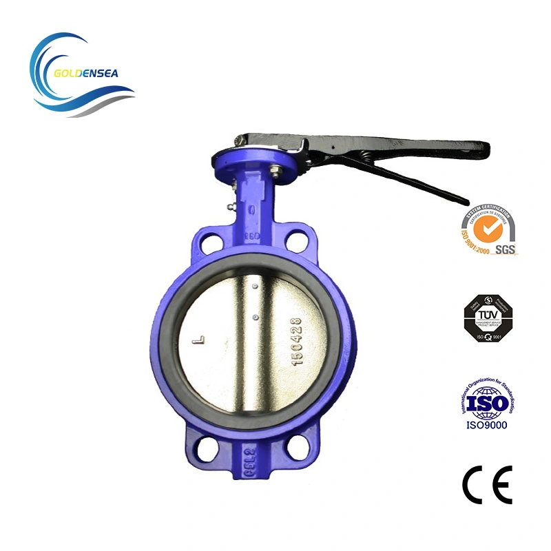 Short Pattern Hand Operated Double Flanged Butterfly Valve Butterfly Valves