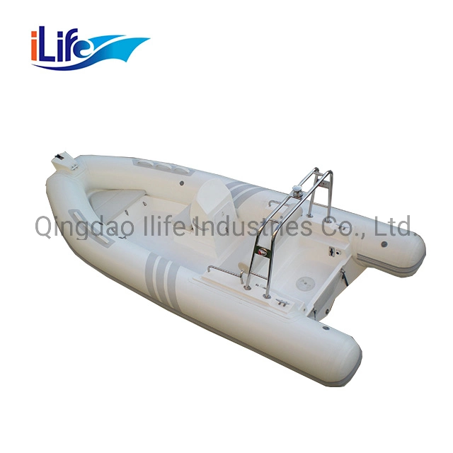 Ilife 1.2 mm PVC Hot Sale 520c Fiberglass Bottom Passenger Boat with Ce