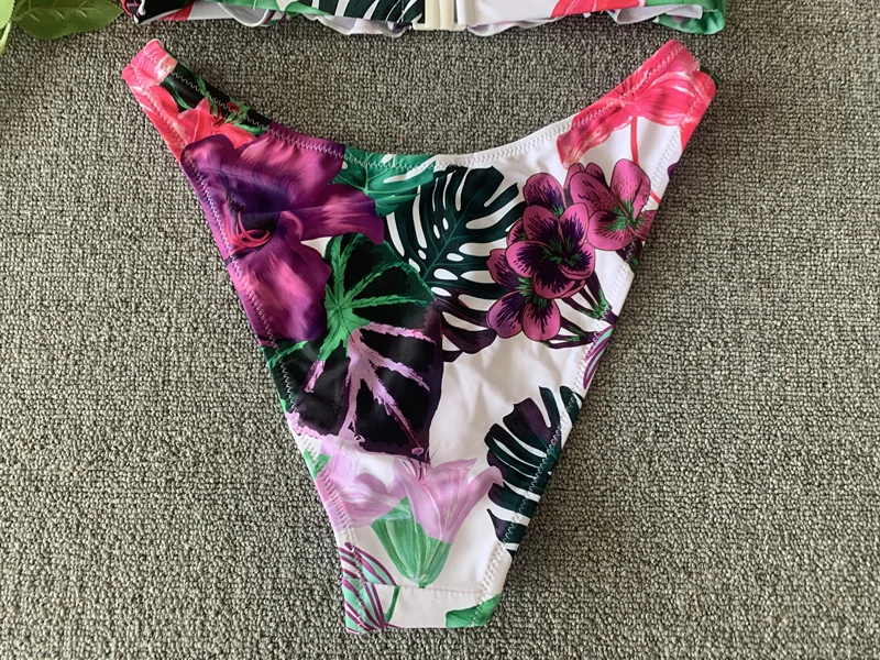 Tropical Bikini Women Push up Bathing Suit Sexy Beachwear