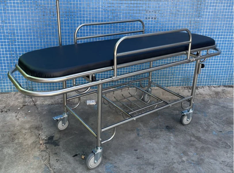 Professional Hydraulic Stretcher Rescue Wheeled Stretcher Trolley Transfer Bed