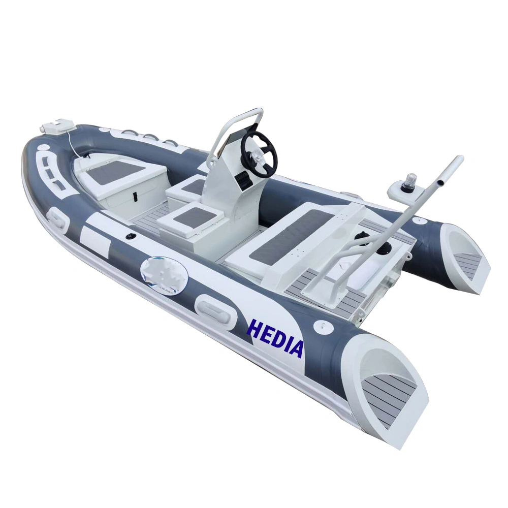 Rib 390 Boat CE 3.9m 390 Hypalon Material Fiberglass Hull Inflatable Fishing Cabin Rib 390 Boat