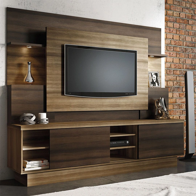 Factory Outlet Wooden Home Furniture Modern TV Cabinet Coffee Table Set