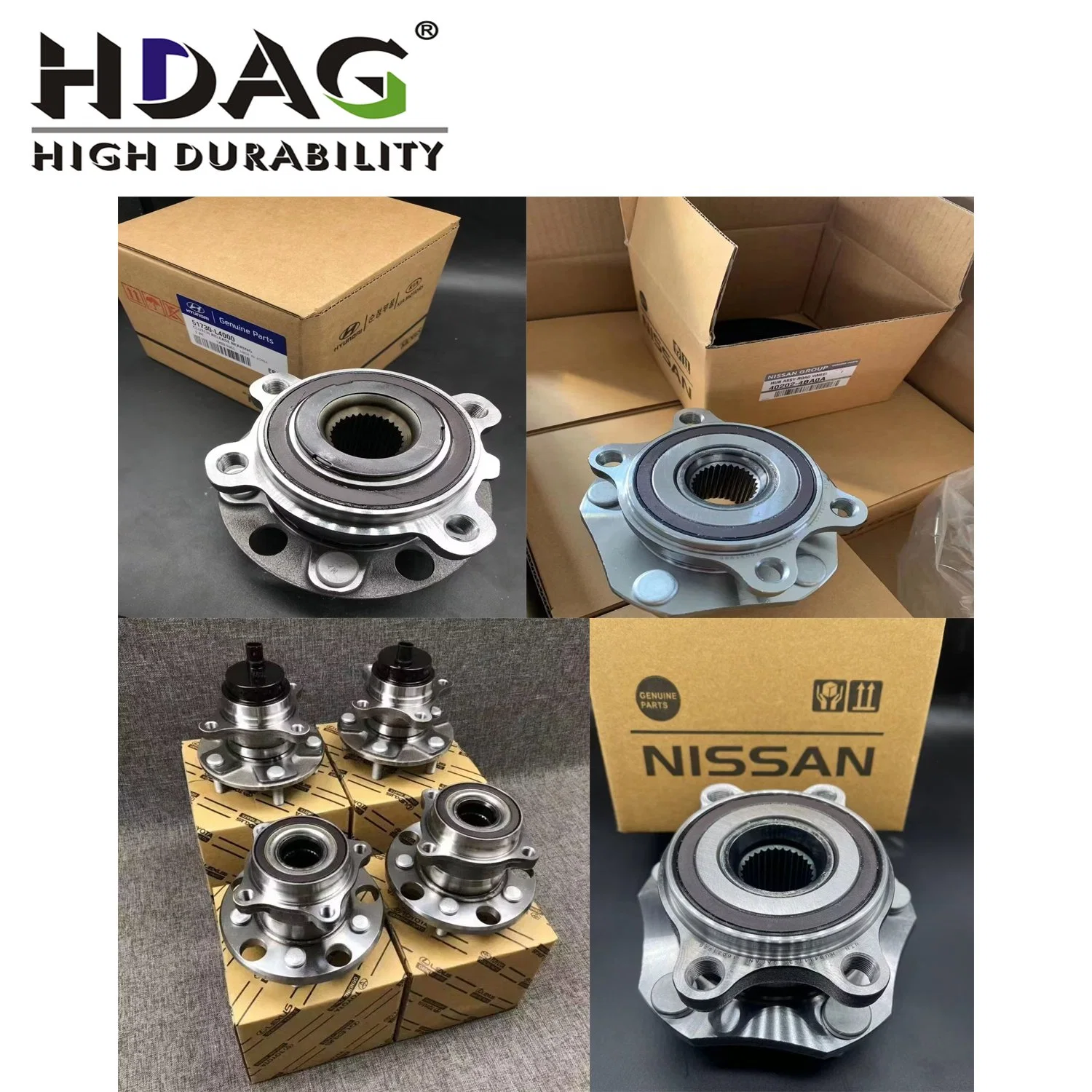 Hdag Auto Wheel Hub Bearing Assembly for Ford Jeep Chrysler Dodge Chevrolet Gmc Pontiac Buick Cadillac RAM Grand Caravan Durango Dakota Journey Challenger 300c