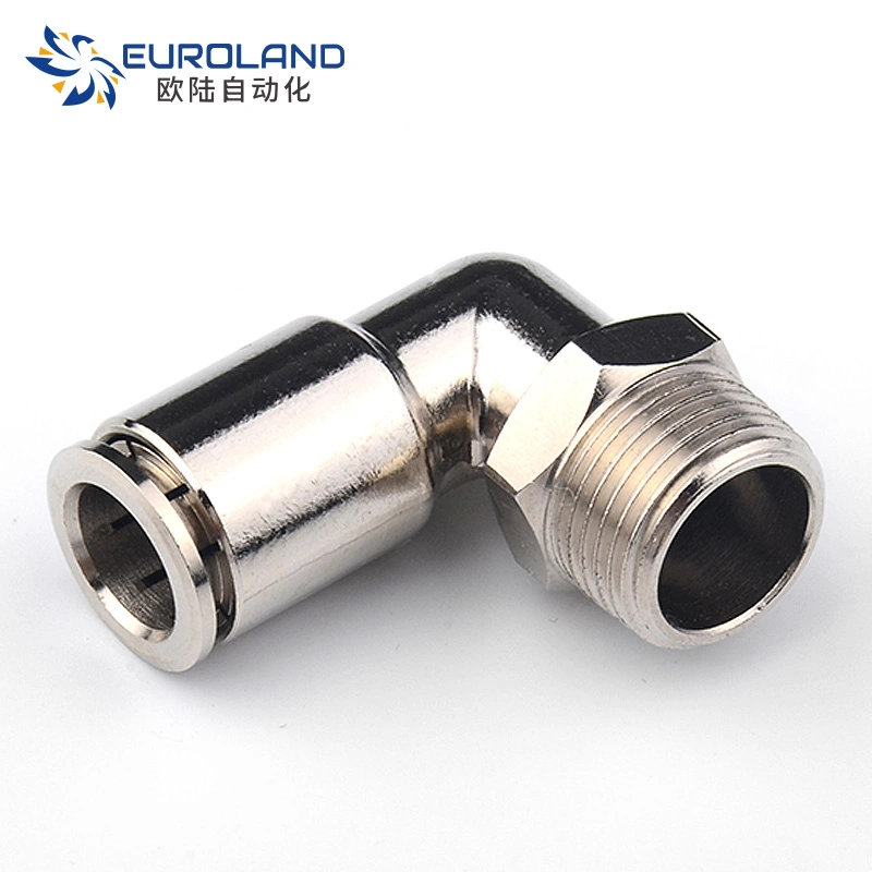 Oulu Anmaspc Euroland Factory Outlet Elbow Copper Male Pneumatic Connector Pipe Fitting Air Hose Tube Accessory Conduit Joint