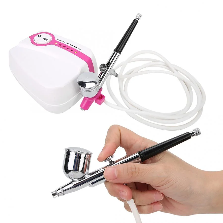 Airbrush Compressor Water Oxygen Sprayer Facial Moisturizing Machine Portable Water Oxygen Injection Airbrush Spray Beauty Face Skin Care