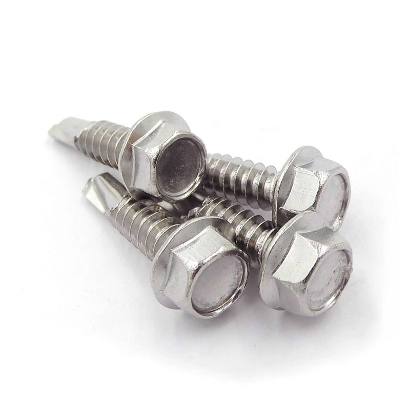 M4-M20 de acero inoxidable Lag Tornillo de cabeza hexagonal tornillos para madera