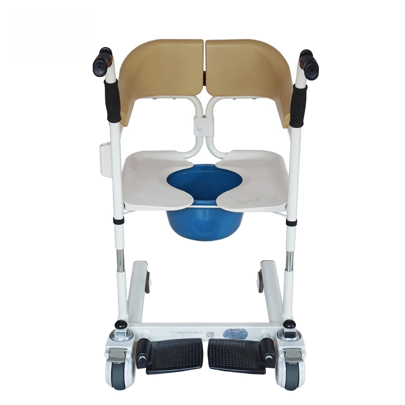 Salle de bains handicapés en fauteuil roulant de pot de transfert des patients de levage avec bassin siège des toilettes