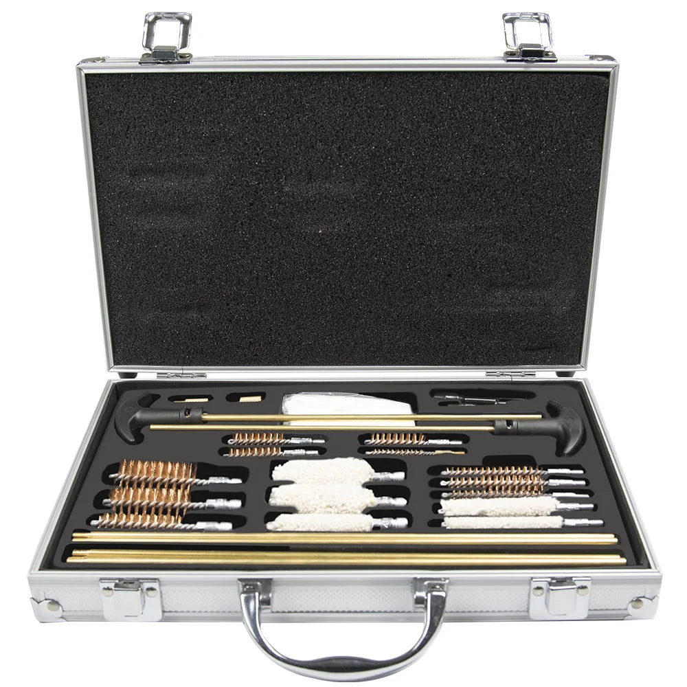 Universal Gun Cleaning Tool Kit Cleaner Pistol Rods Picks Mop Brushes Gun Accessories Carry Case