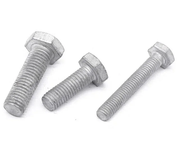 DIN931/933/934 Stainless Carbon Steel Zinc Plated Galnavized HDG Hexagon Head Bolt