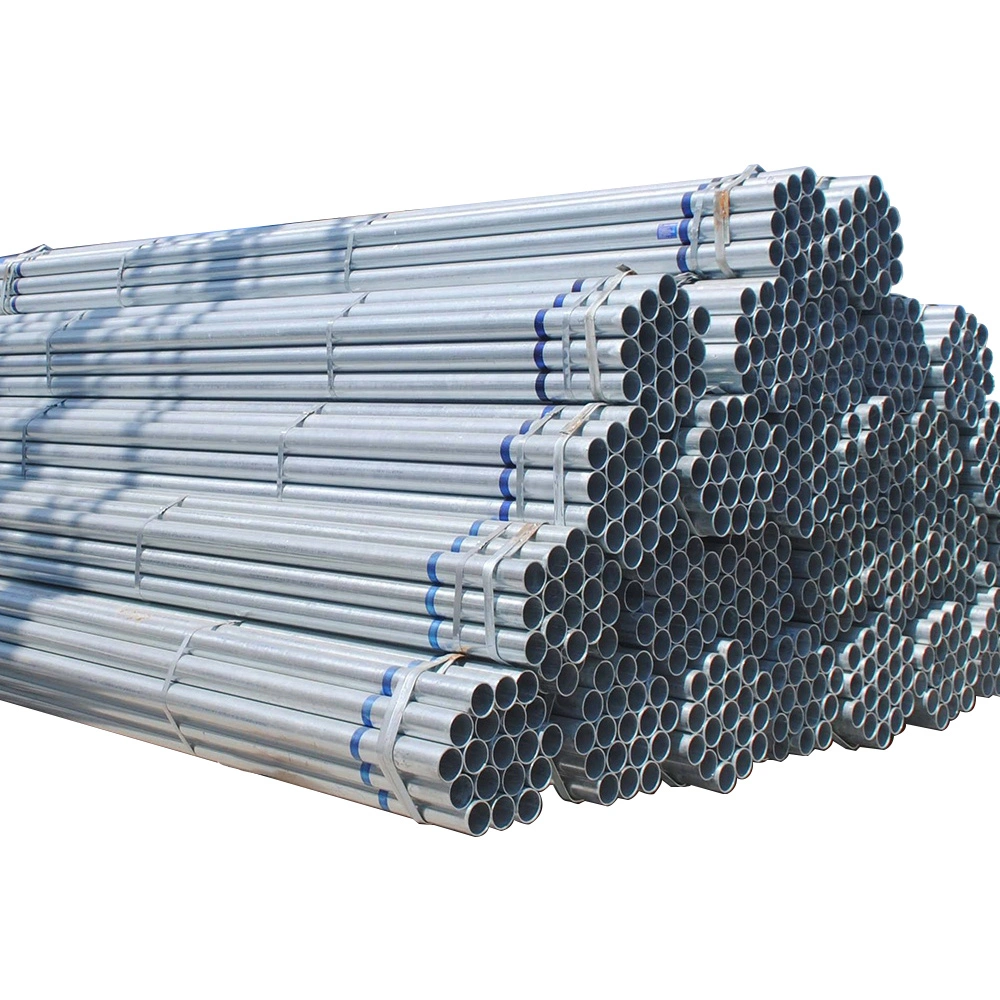 Welded Galvanized Gi Iron Steel Pipe Price From Original Factory Factory Price 2 Inch Sizes Gi Steel Round Galvanized Iron Pipe for Greenhouse Frame