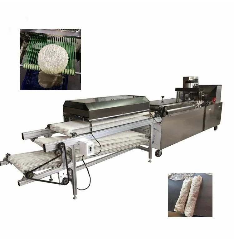 Fully Automatic Flat Bread Production Line Pita Bread Roti Maker Chapati Making Machine for Sale