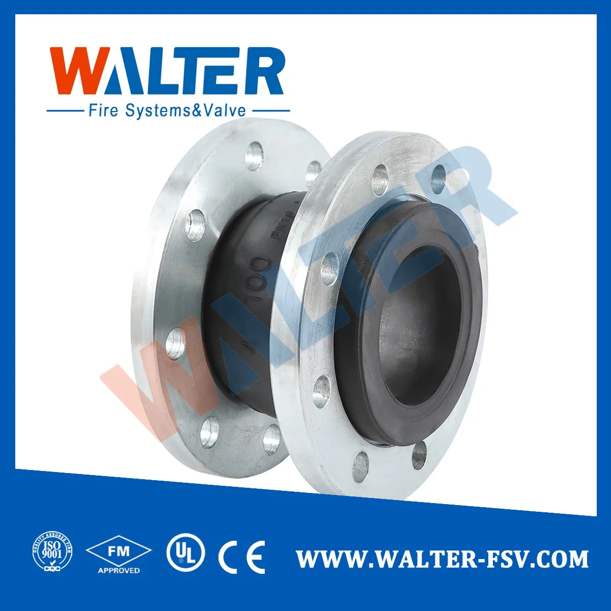 Rubber Bellows Pipe Joint Flexible Rubber Coupling with Flange